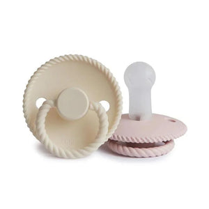 FRIGG Rope Latex Pacifier Cream Blush