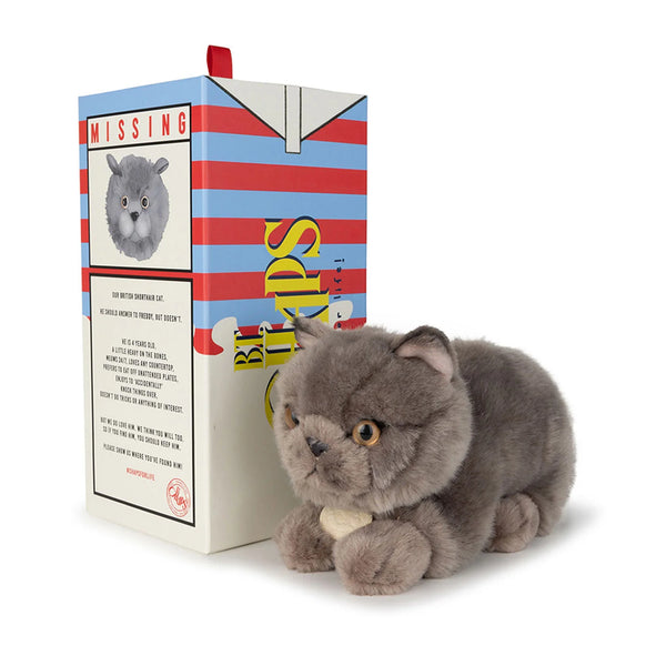 Freddy the British Shorthair Plush Cat Toy