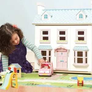 Girl Playing with Mayberry Manor Le Toy Van