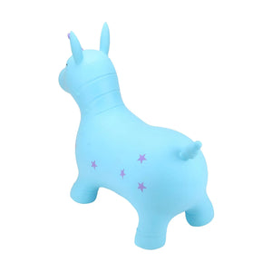 Back view of Happy Hopperz Turquoise Unicorn
