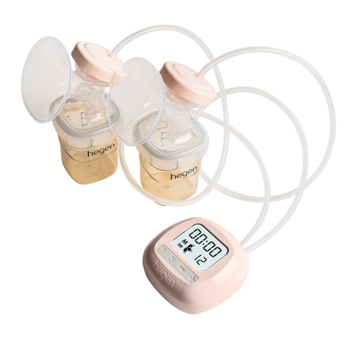 Breast pump with massage feature, single/double pump option