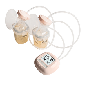 Breast pump with massage feature, single/double pump option