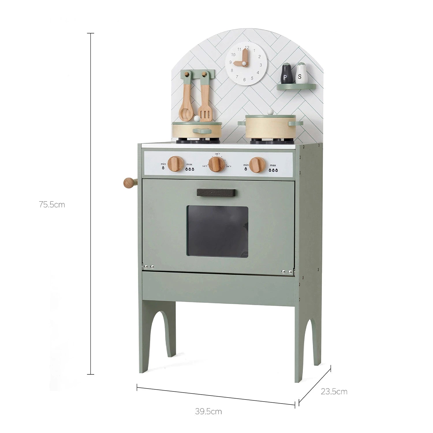 Mint toy kitchen set Dimensions: 39x23.5x75.5cm