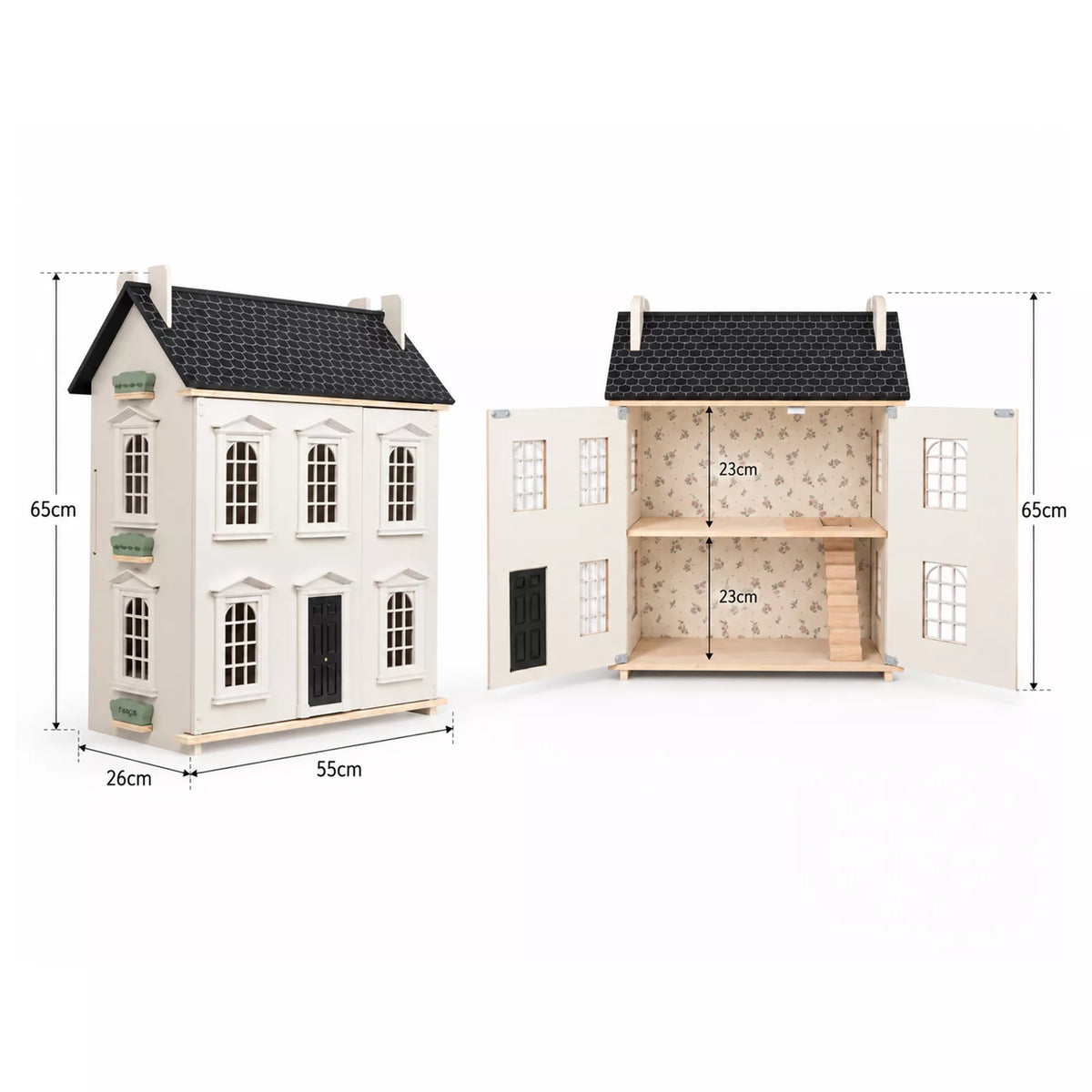 Hooga Playroom Noble Dollhouse Dimensions