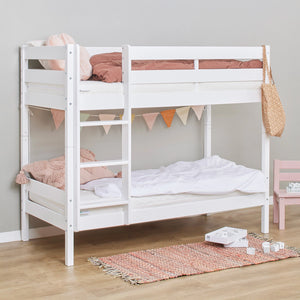 hoppekids eco shorty bunk bed made from white pine wood with smooth finish