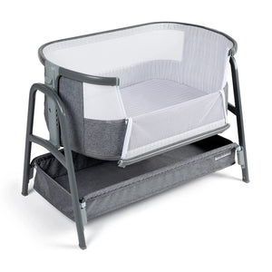Ickle Bubba Bedside Crib - Space Grey - BUBBA and ME