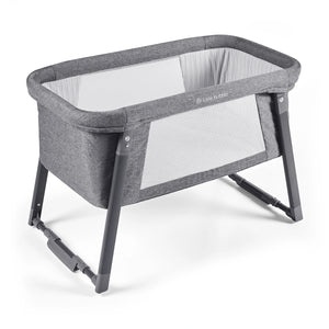 Ickle Bubba rocker crib folded for travel.
