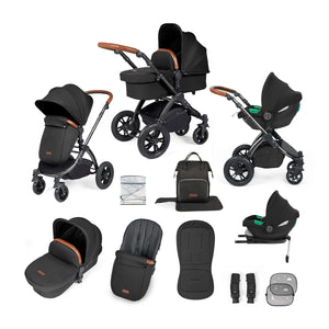 Stomp Luxe 12 Piece Travel System with i-Size Cirrus Car Seat & ISOFIX Base