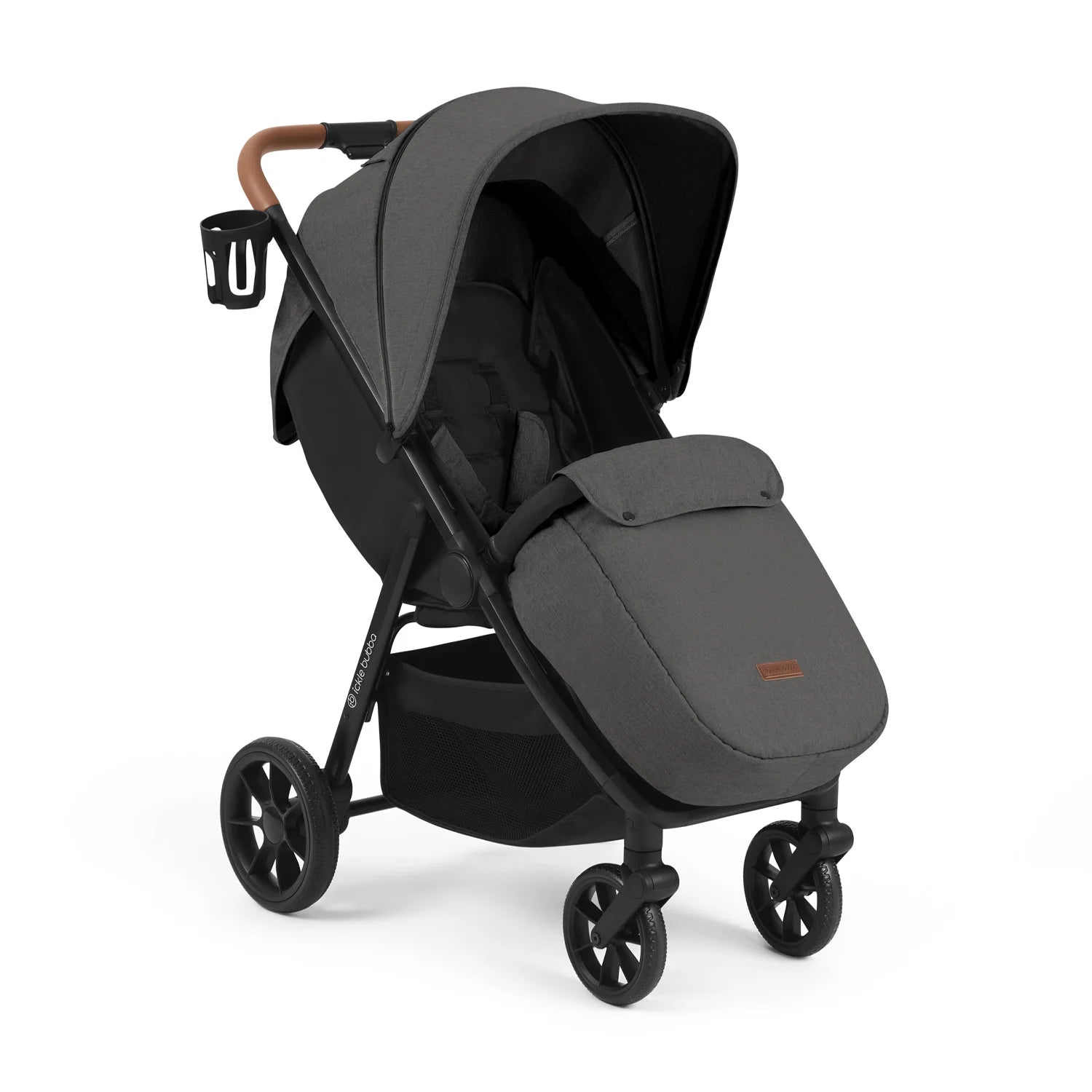 Ickle Bubba Stomp Stride Max Stroller - UPF 50+ Extendable Hood - Charcoal Grey