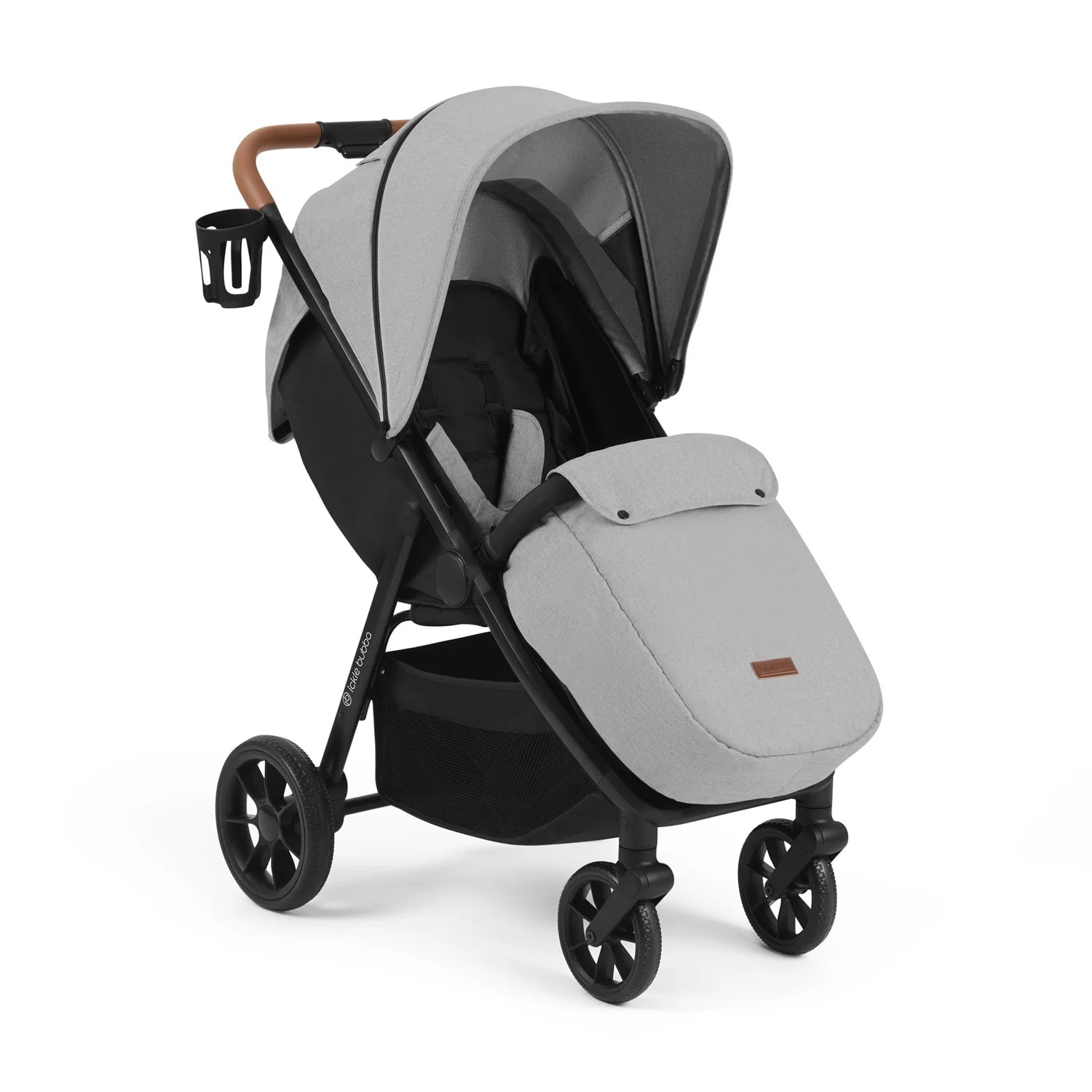 Ickle Bubba Stomp Stride Max Stroller - UPF 50+ Extendable Hood - Pearl Grey