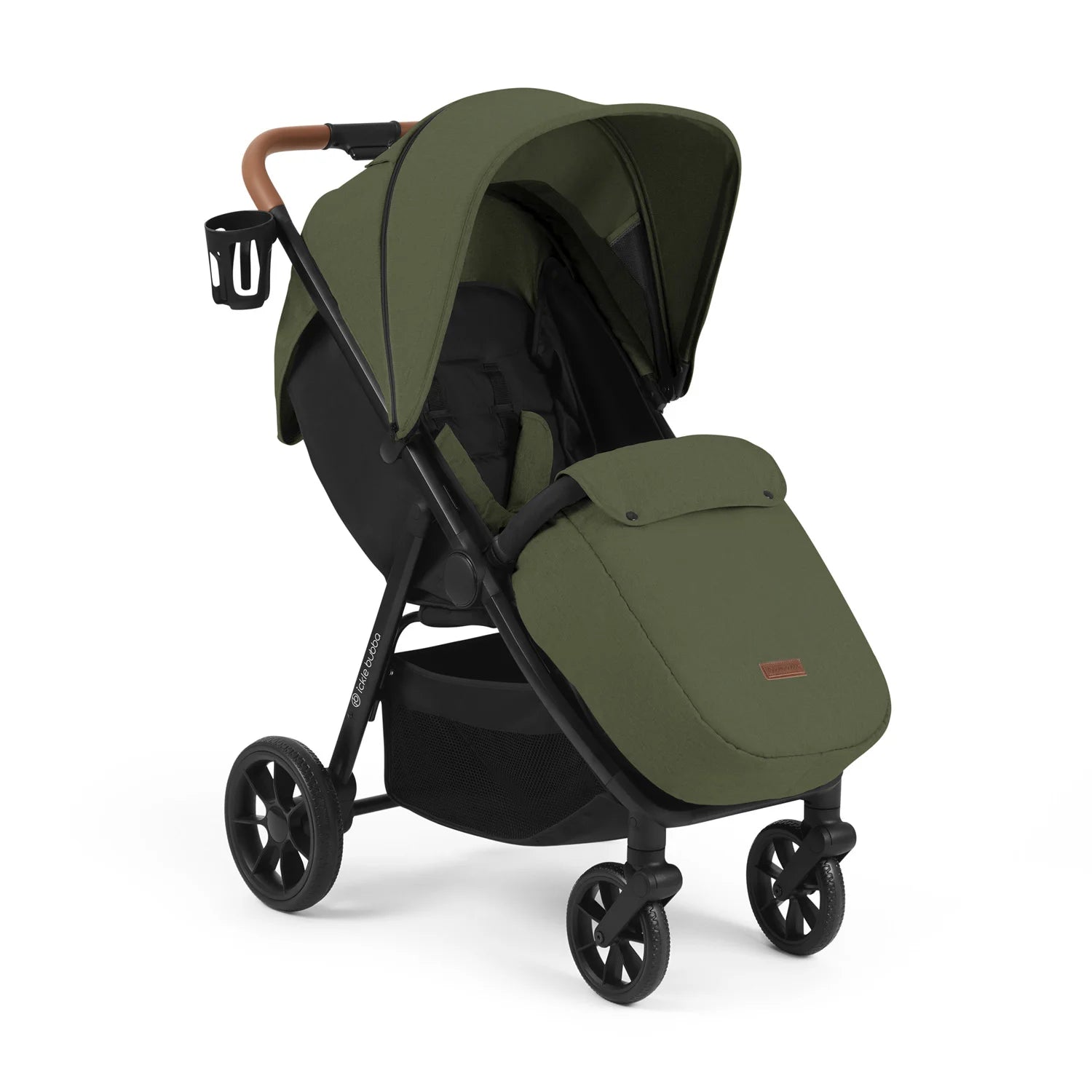 Ickle Bubba Stomp Stride Max Stroller - UPF 50+ Extendable Hood - Woodland