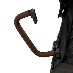 Ickle Bubba Venus Double stroller with gate-opening bumper bars.