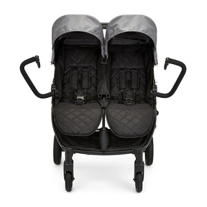 Ickle Bubba large quilted seats that recline independently from upright to flat.