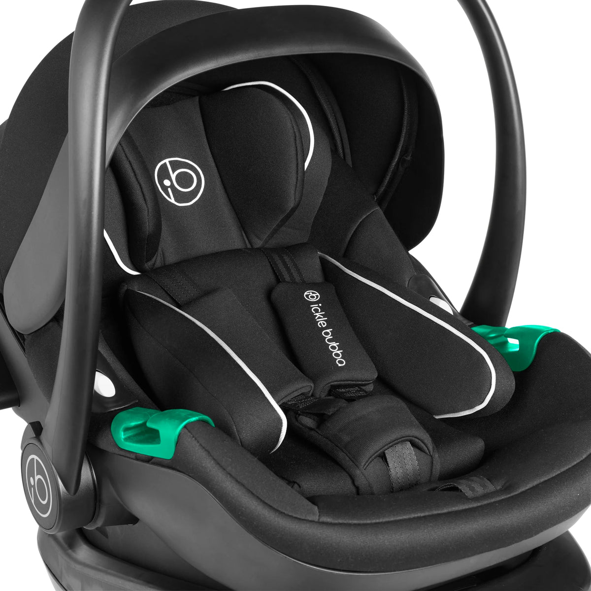 Stratus ISOFIX base showing ISOFIX connectors, support leg and stability design