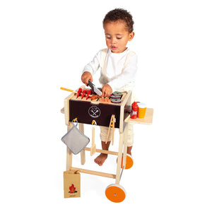 All 14 food items included in the set, ready for creative cooking play