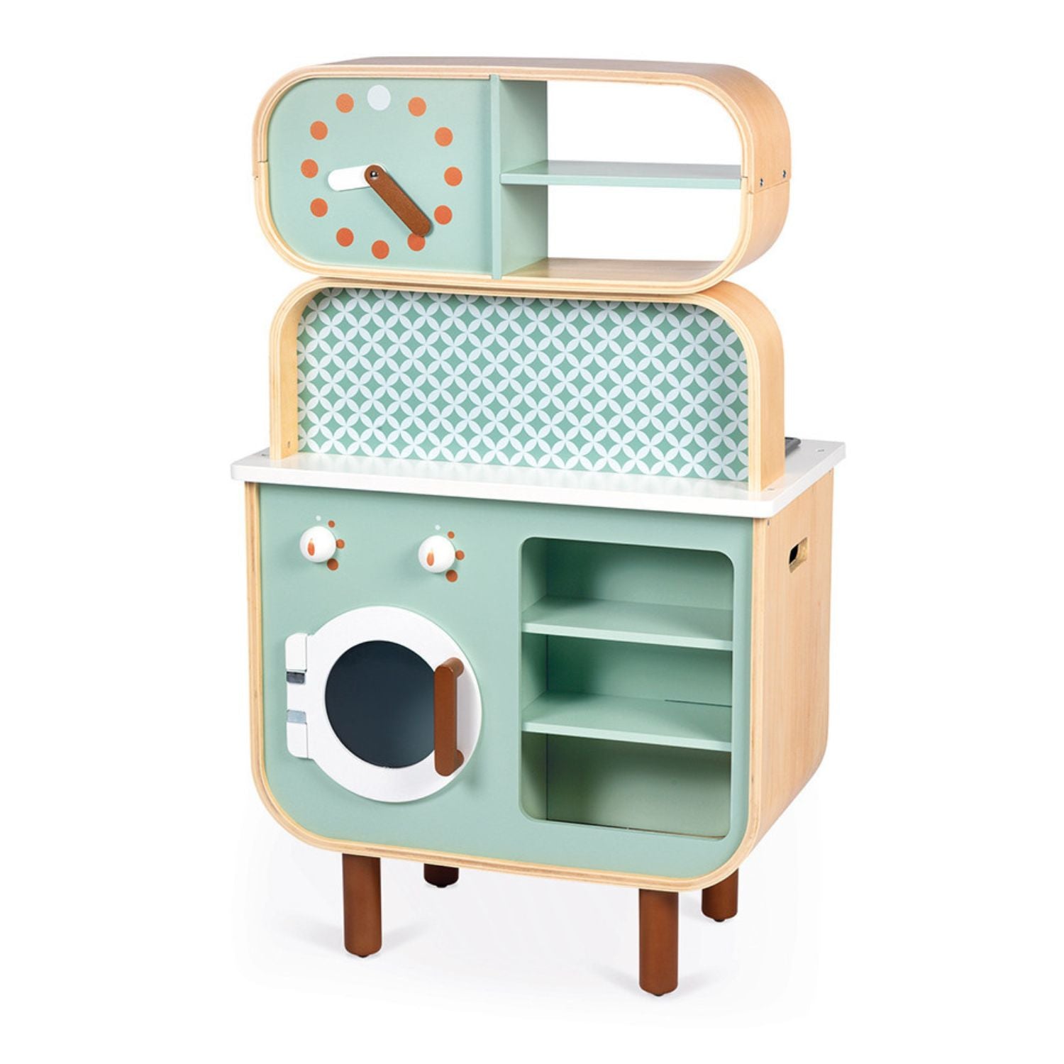 Janod Big Cooker Reverso Kitchen & Laundry - Green & White