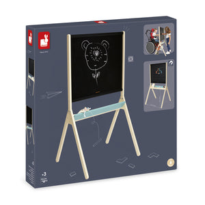 Magnetic Blackboard with chalk and magnets box