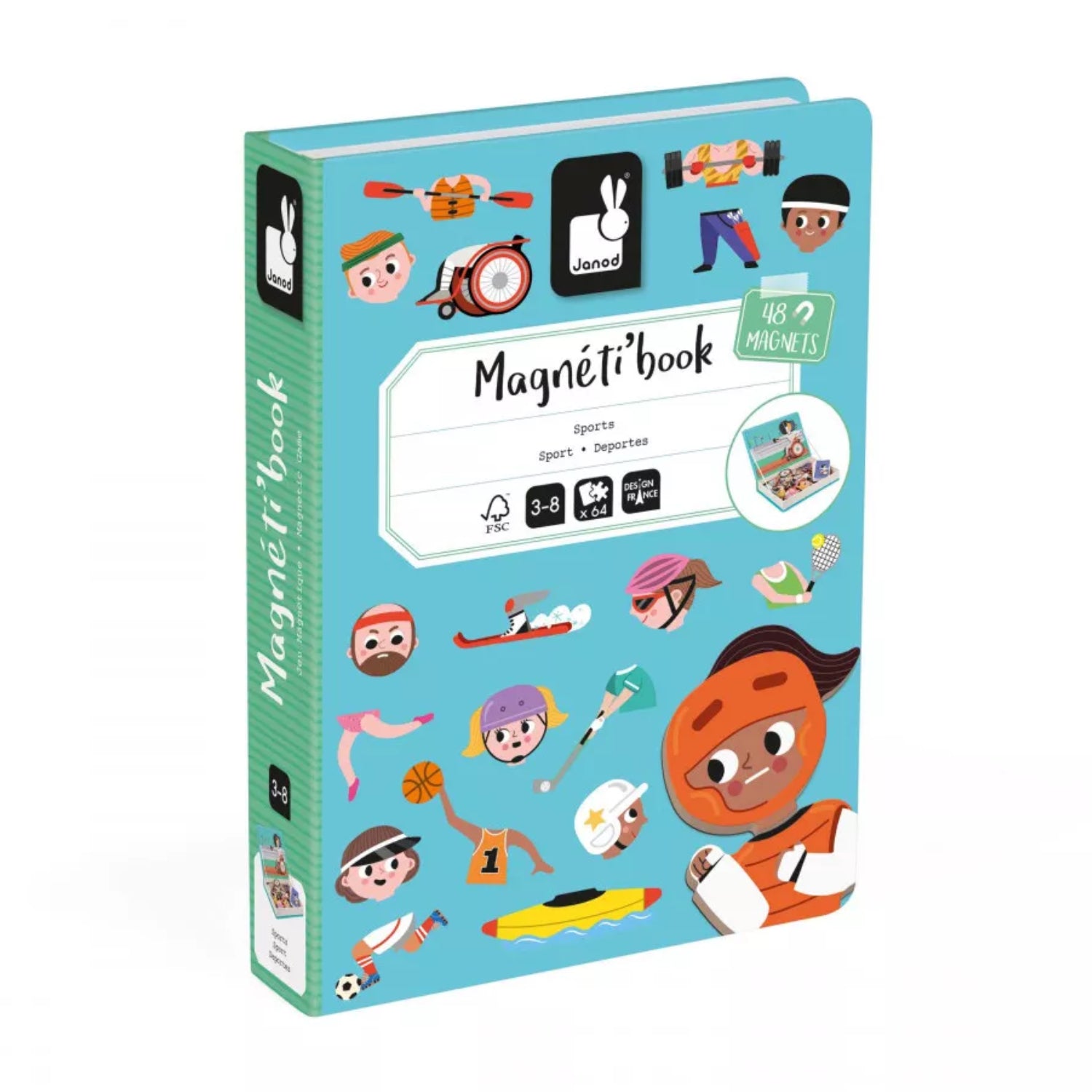 Janod magnetibooks sports edition