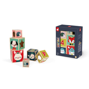 Baby Forest 6-Block Pyramid (wood)