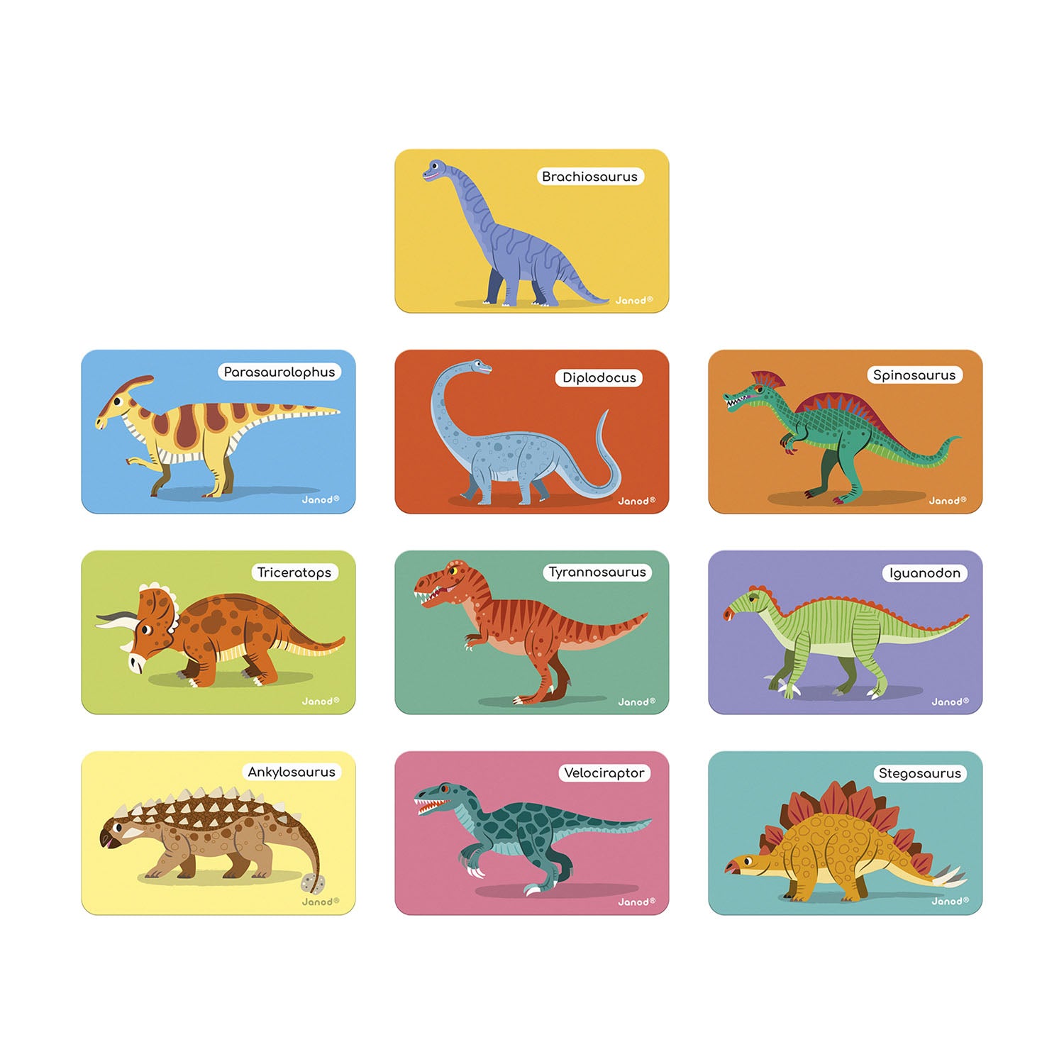 Janod Dinosaurs Magneti'book - 40 Magnets