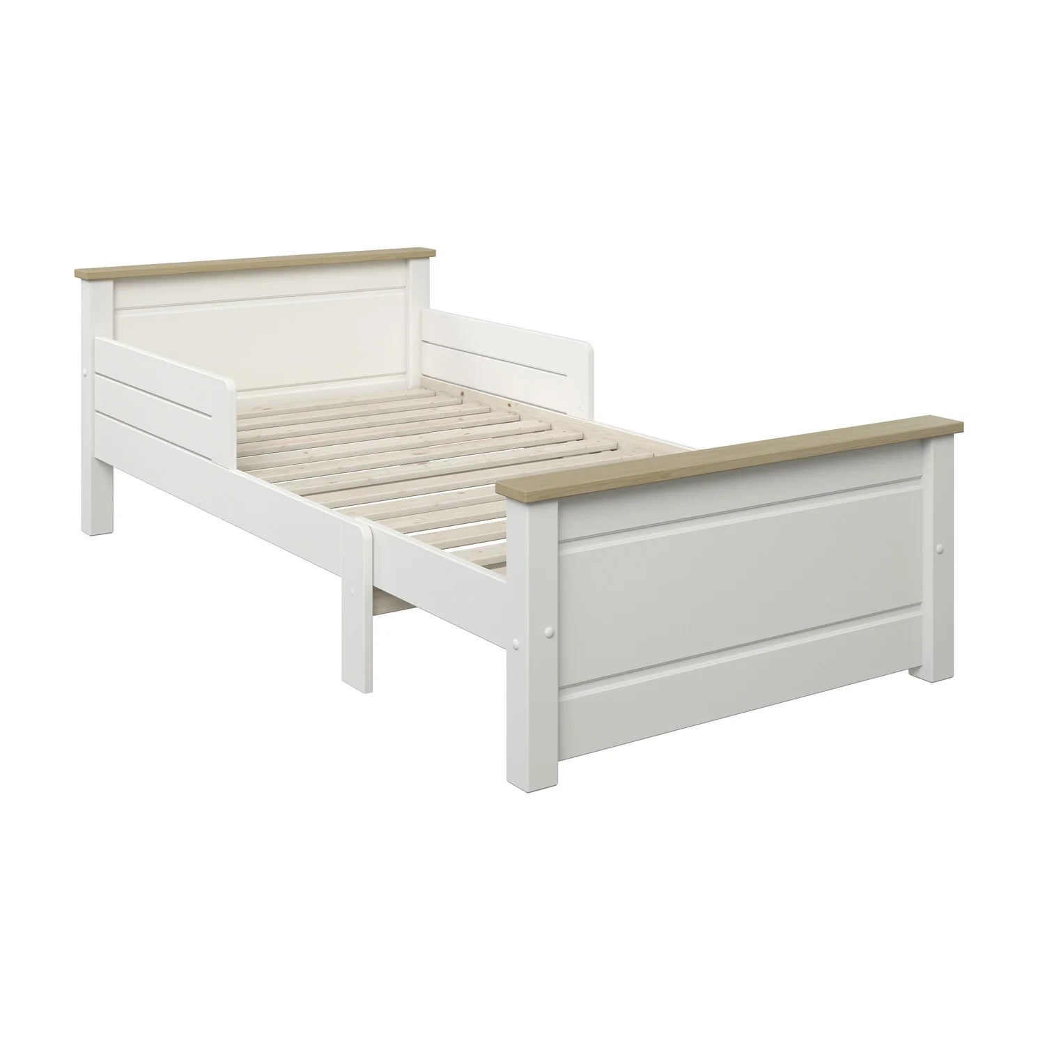 The Kids Avenue extendable bed frame for a growing child. 