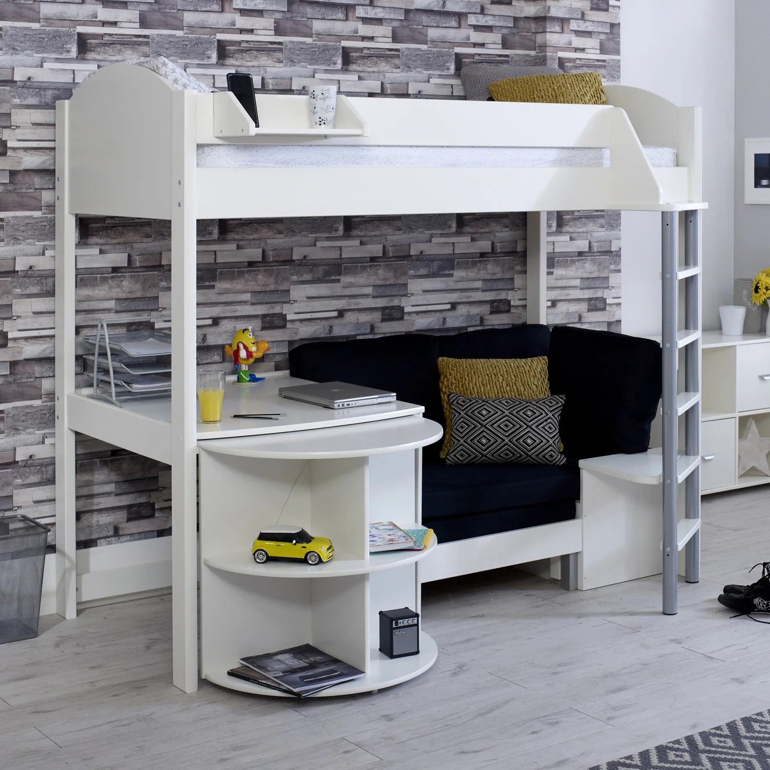 Kids Avenue Noah D High sleeper bed lifestyle image.