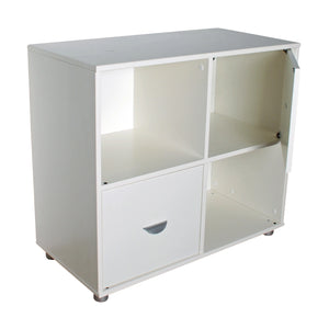 Kids loft bed with Cube unit with 2 doors for additional storage.