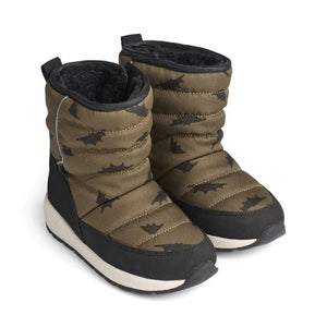 Kids Snow Boots Gayle Boot Liewood Bats Khaki