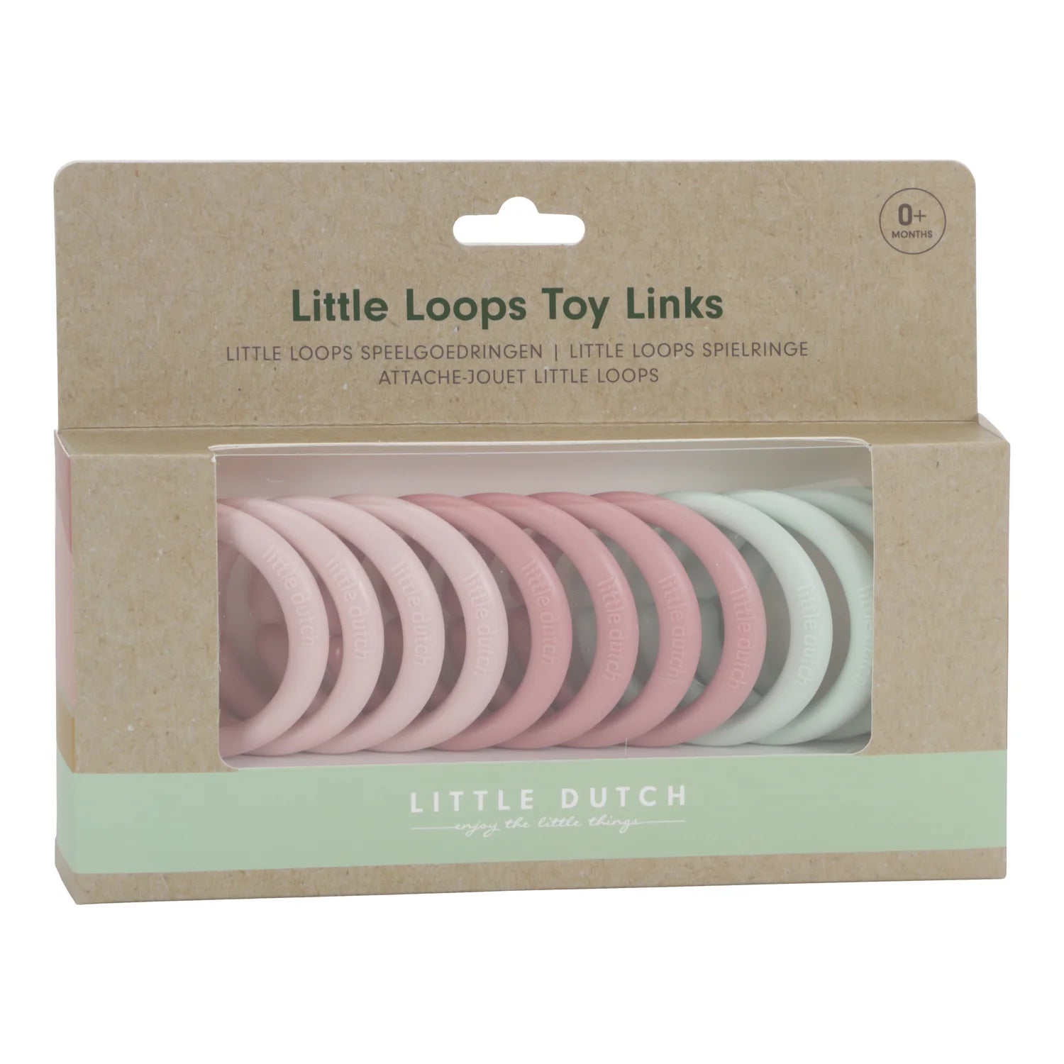 Loops in packaging, showing what’s included in the set