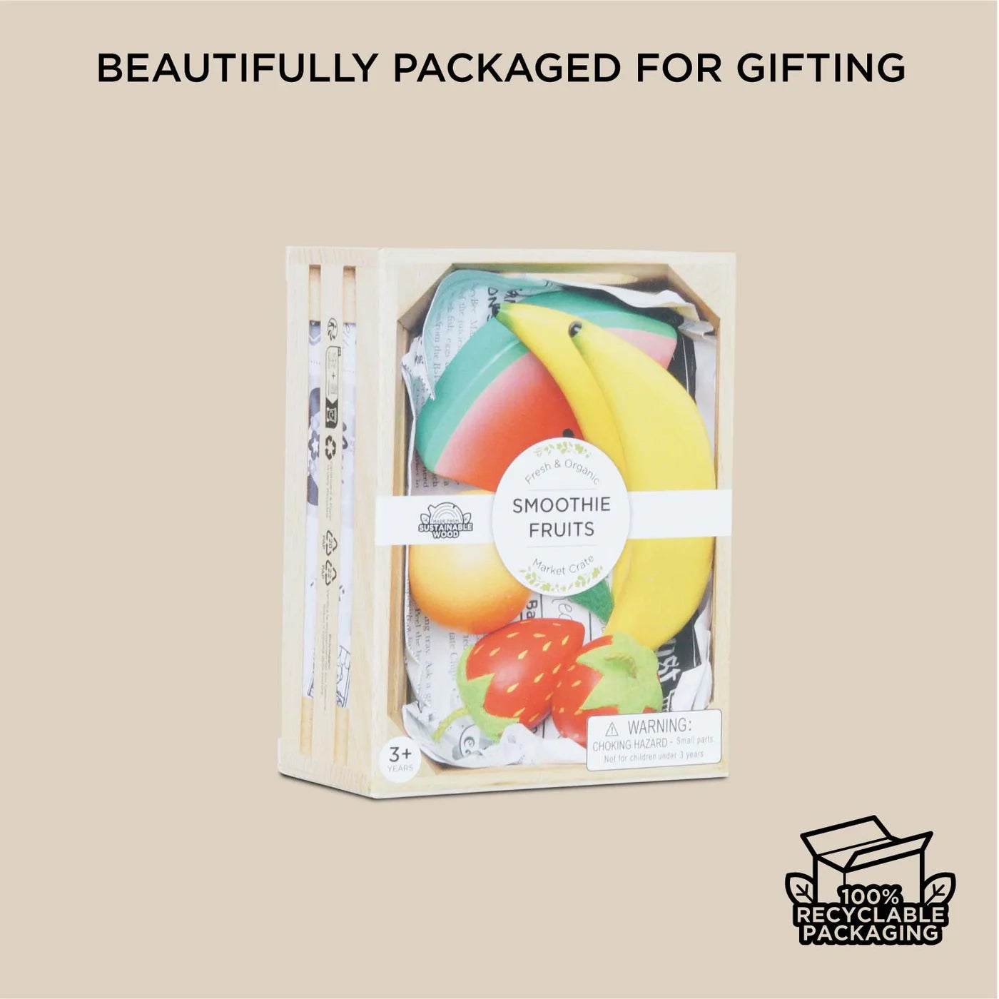 Hand-painted wooden fruit pieces. Perfect for gifts.