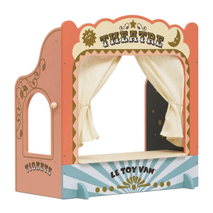 Lightweight and safe tabletop puppet theatre.