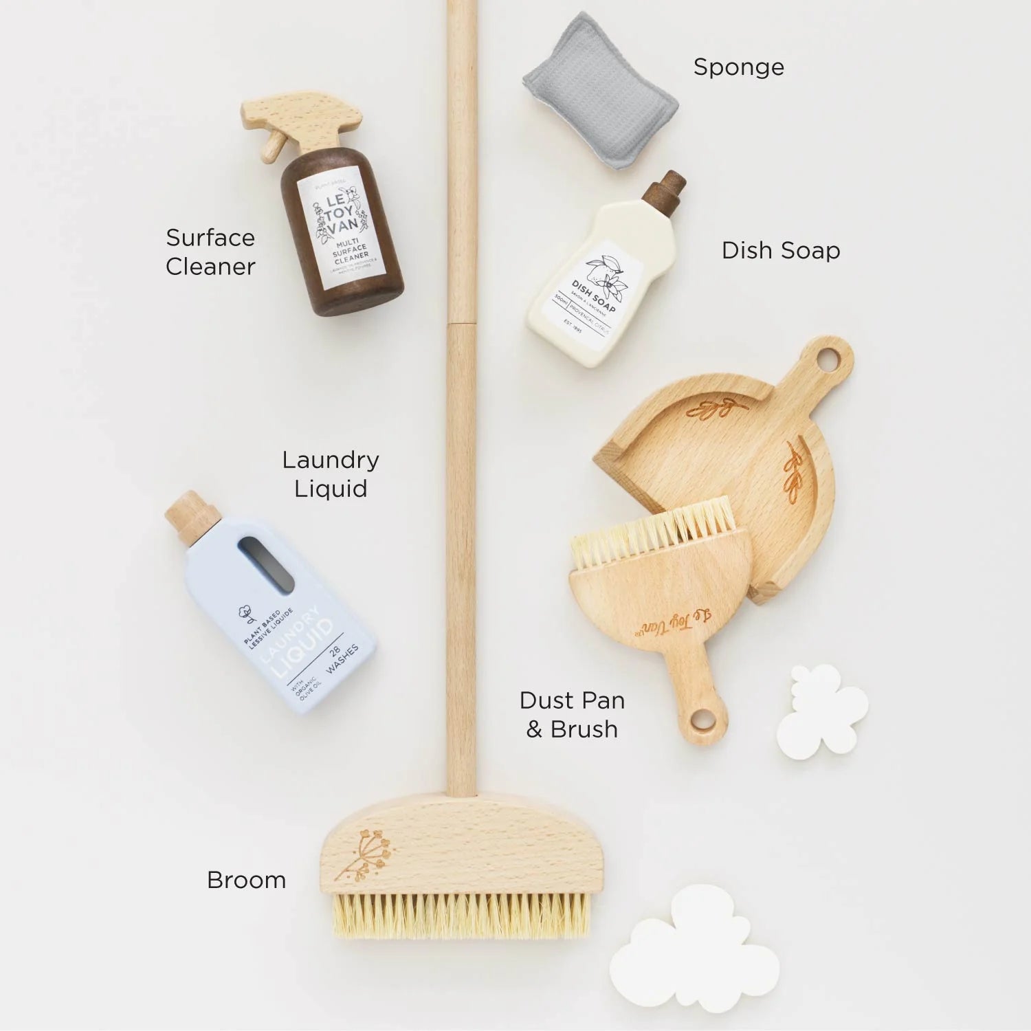 Le Toy Van Wooden Toy Cleaning Set