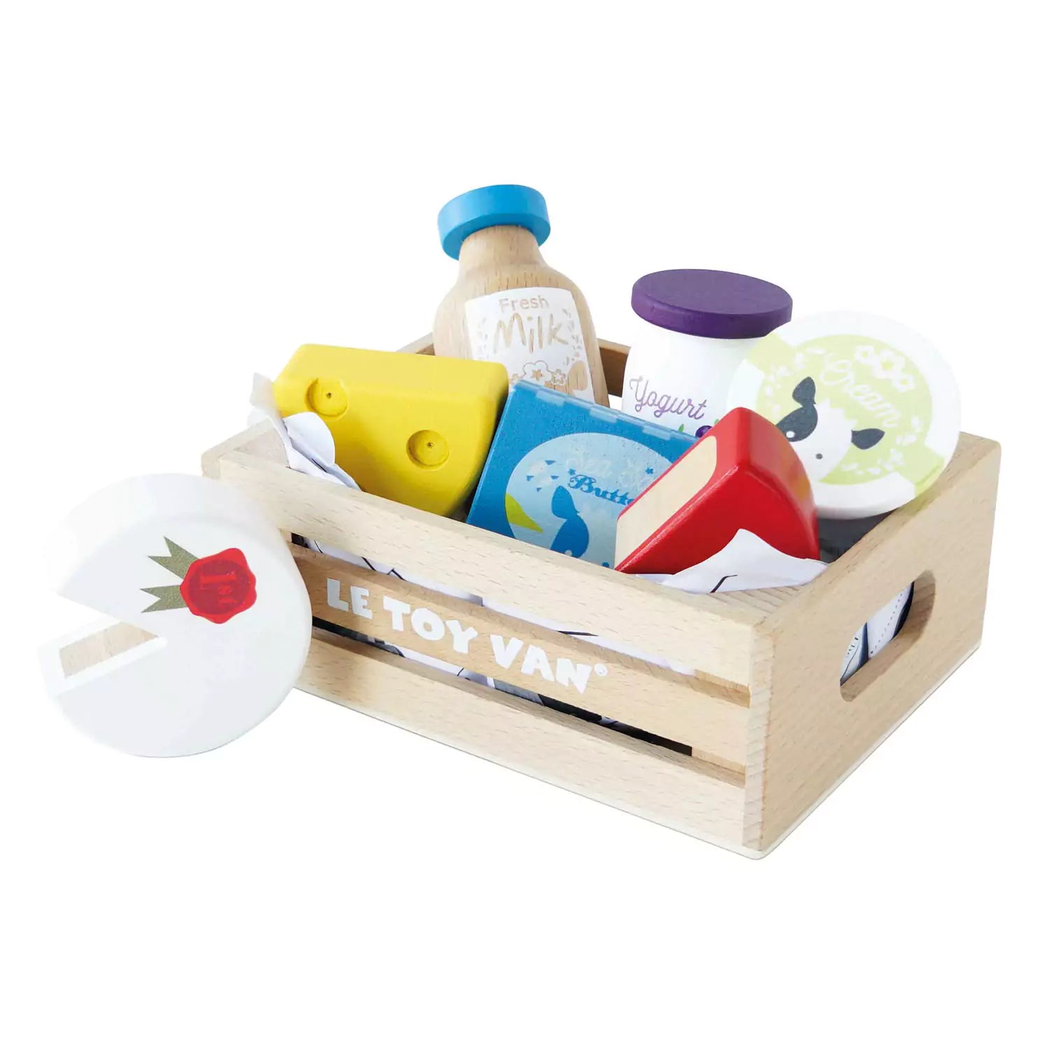 Le Toy Van Honeybee Market - Cheese & Dairy Crate