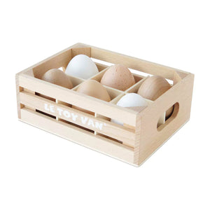 Le Toy Van Honeybee Market - Farm Eggs Half Dozen Crate