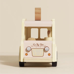 Wooden ice cream van toy for imaginative play for kids aged 3+