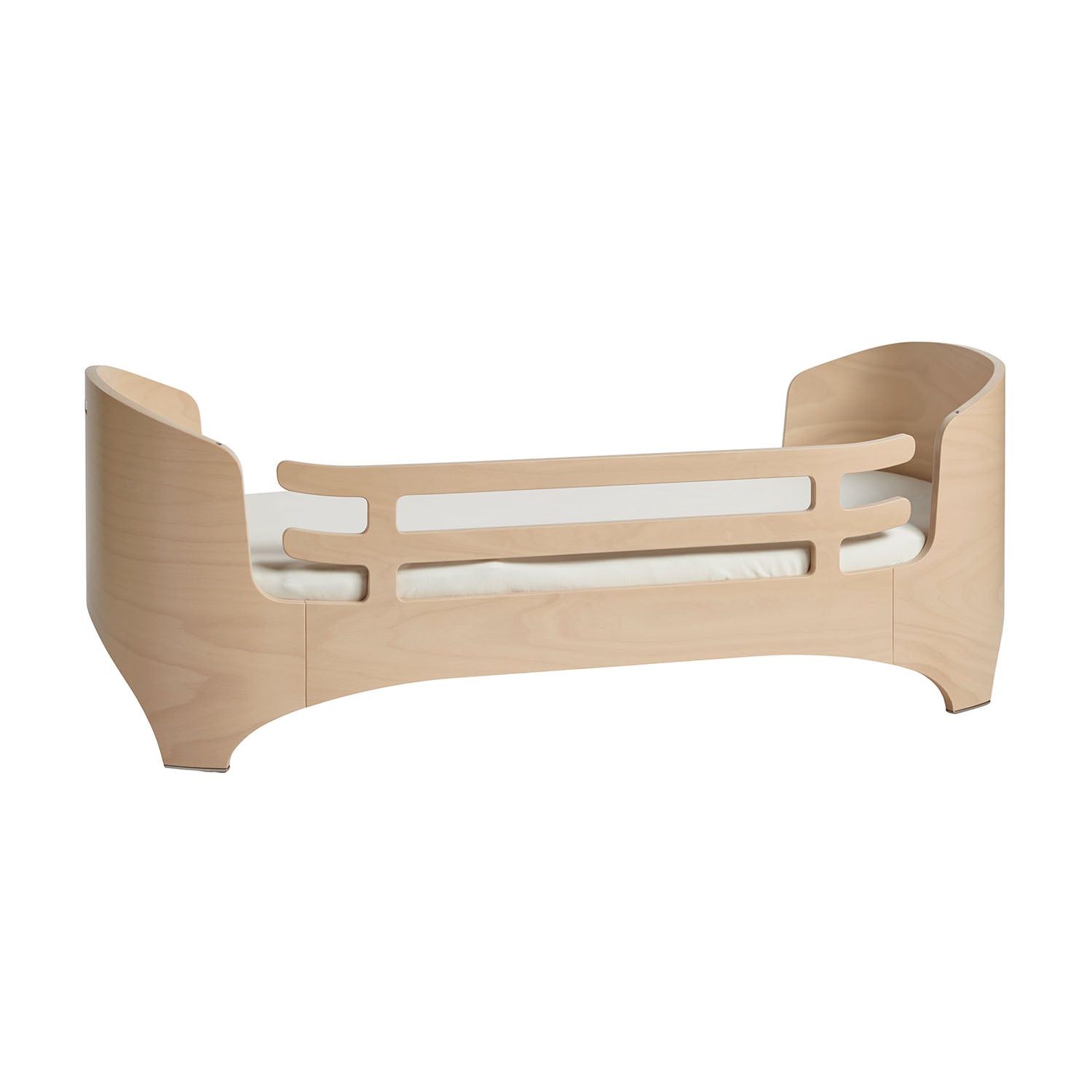 Leander junior bed with one sided rail.