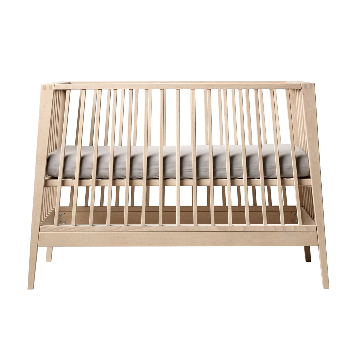 Leander Linea baby cot in beech colour.