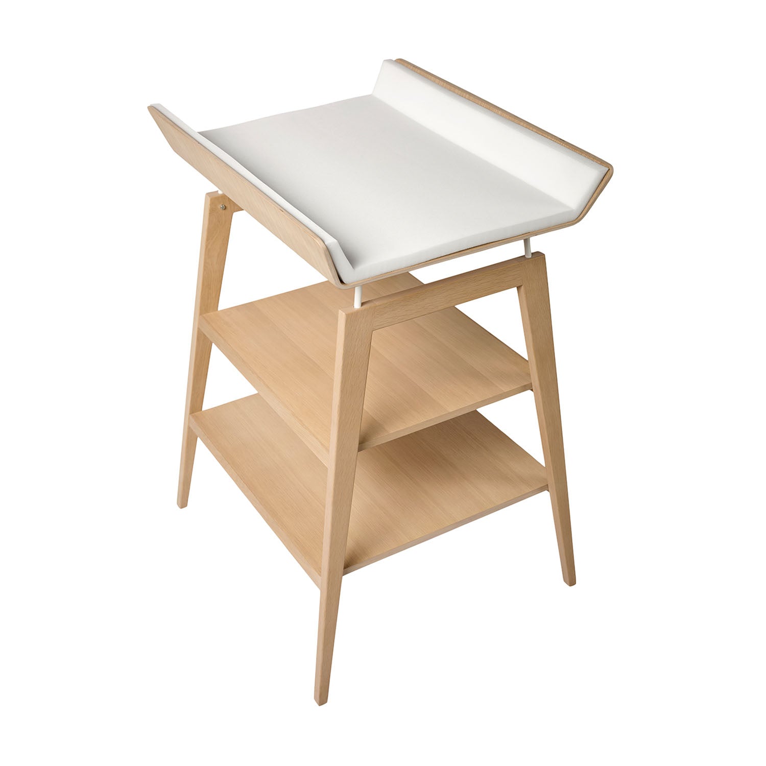 Leander Linea changing table with foam in oak colour.