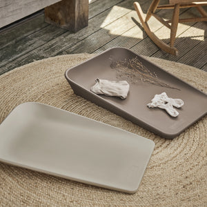 Easy-to-clean surface of Leander baby changing mat.