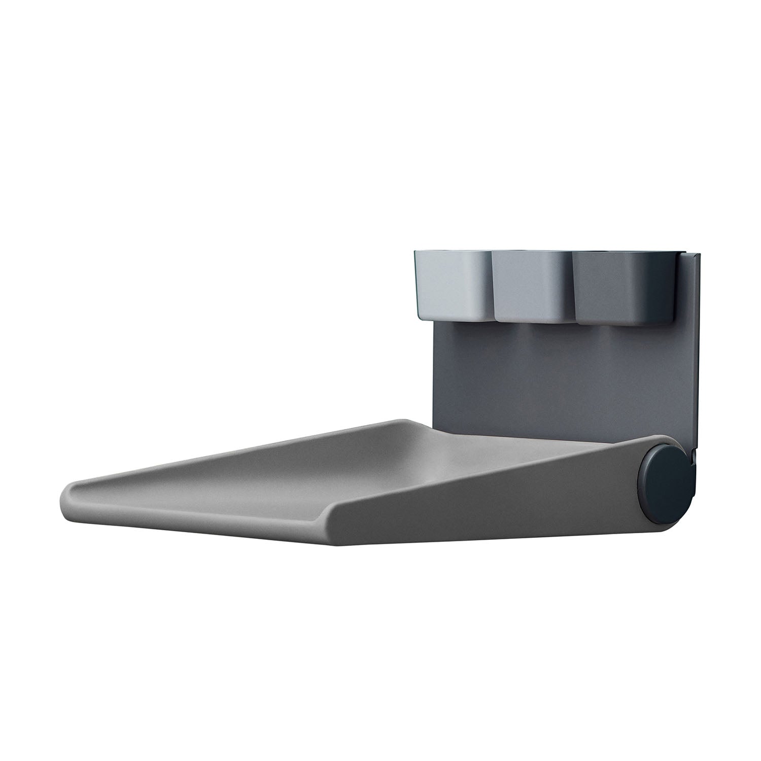 Open Leander Wally™ changing table in dusty grey.