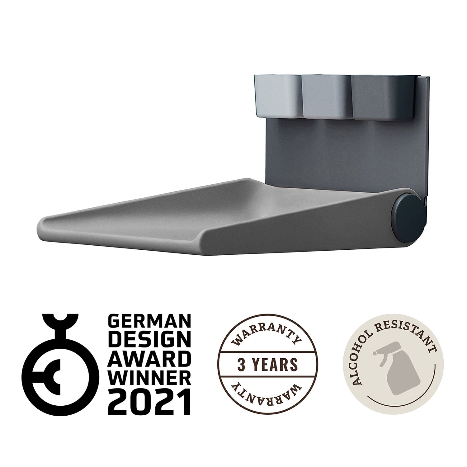 Leander Wally™ certified for safety by TÜV SÜD, suitable for newborns.