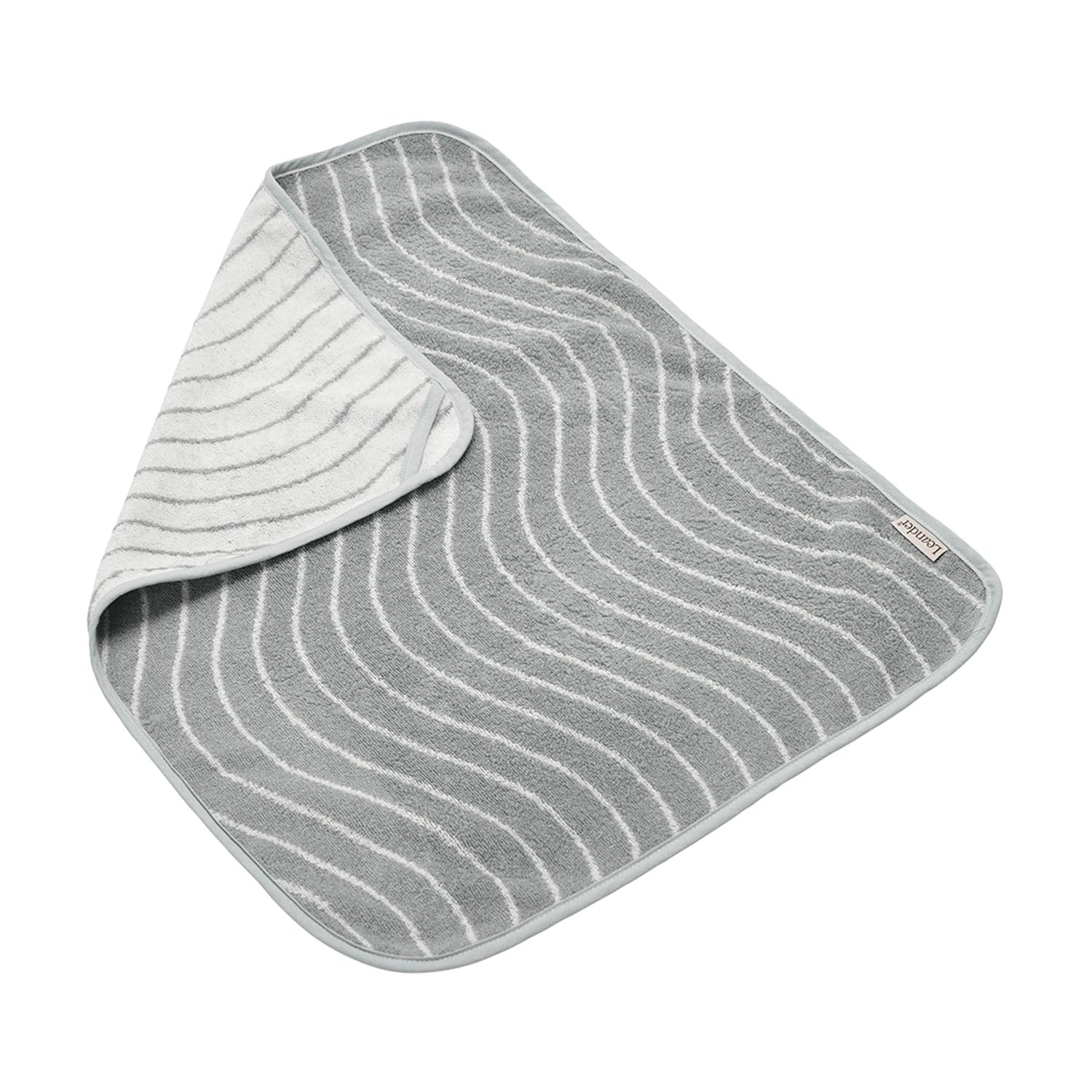 Leander topper for changing mat, woodland, organic cotton - cool grey