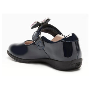 Back view of the Lelli Kelly girls shoes in a white background.