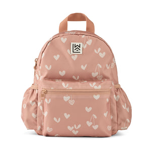 Liewood andreas backpack in the Sweethearts pale tuscany design.
