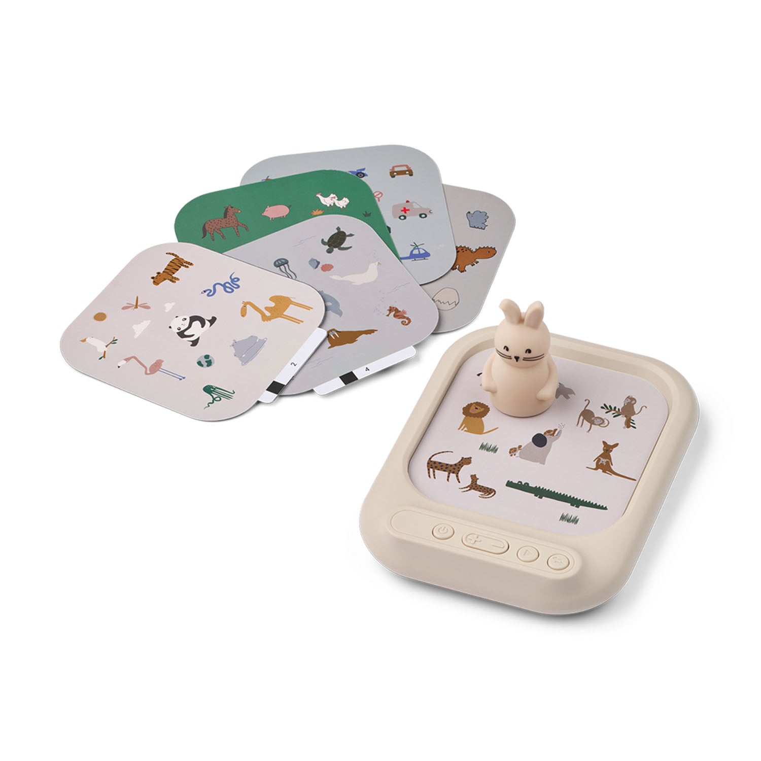 Liewood Archie Activity Sound Board with sound cards and rabbit