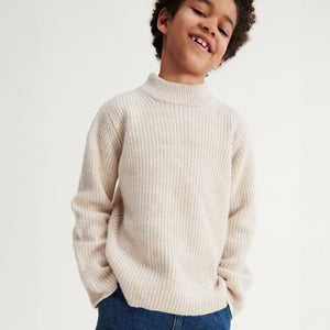 Liewood Cali Wool Knit Jumper in Sandy Melange