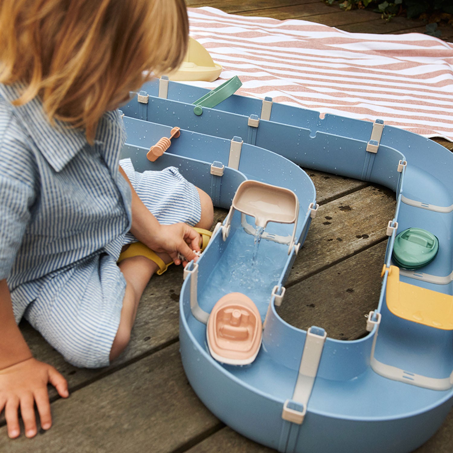 Educational toy teaching kids about water flow and movement.
