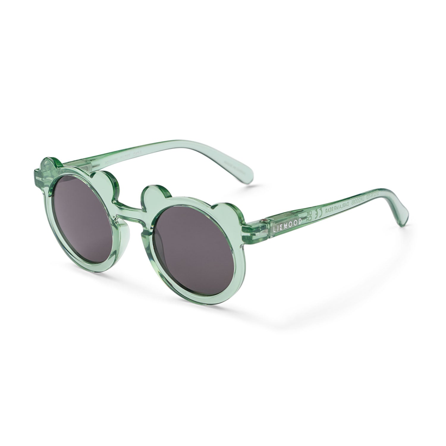 Liewood Darla Mr. Bear Toddler Sunglasses in perppermint transparent colour.
