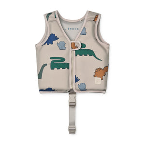 Liewood Dove Kids Swim Vest - Dinosaurs - Mist