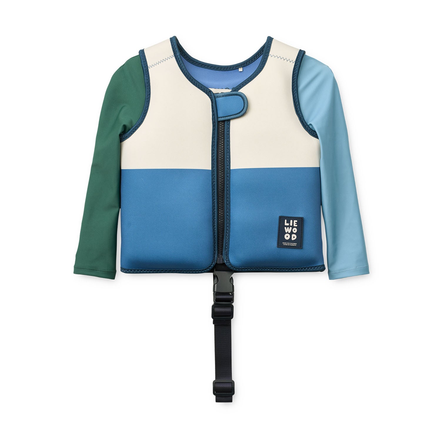 Liewood dove swim vest in reverside multi mix colour.